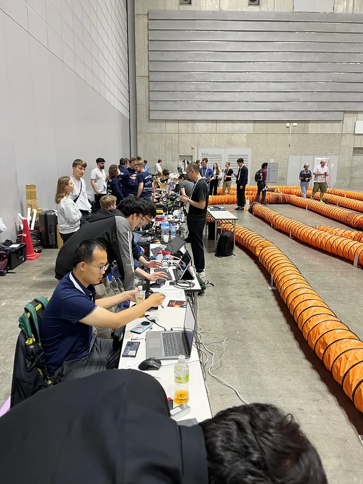 Teams preparing at the 15th Autonomous Racing Grand Prix